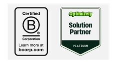 B Corp and Opti badges
